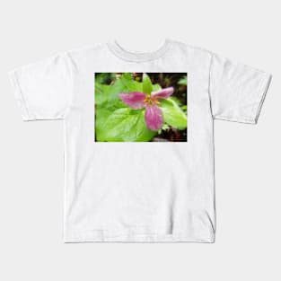 purple trillium #2 Kids T-Shirt